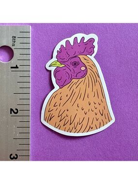 10/$10 Chicken Rooster Aesthetic Vinyl Sticker Waterproof Water Bottle Laptop
